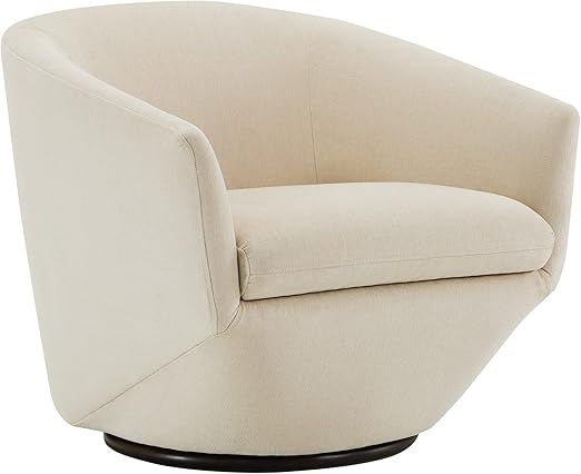CHITA Swivel Armchair, Barrel Accent Chair for Living Room,Contemporary Round Chair with Metal Ba... | Amazon (US)