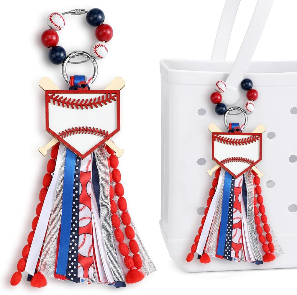 Baseball Bag Tassel Charms for Women Personalized Mom Bag Sports Tassel Charm for Backpack Keycha... | Amazon (US)