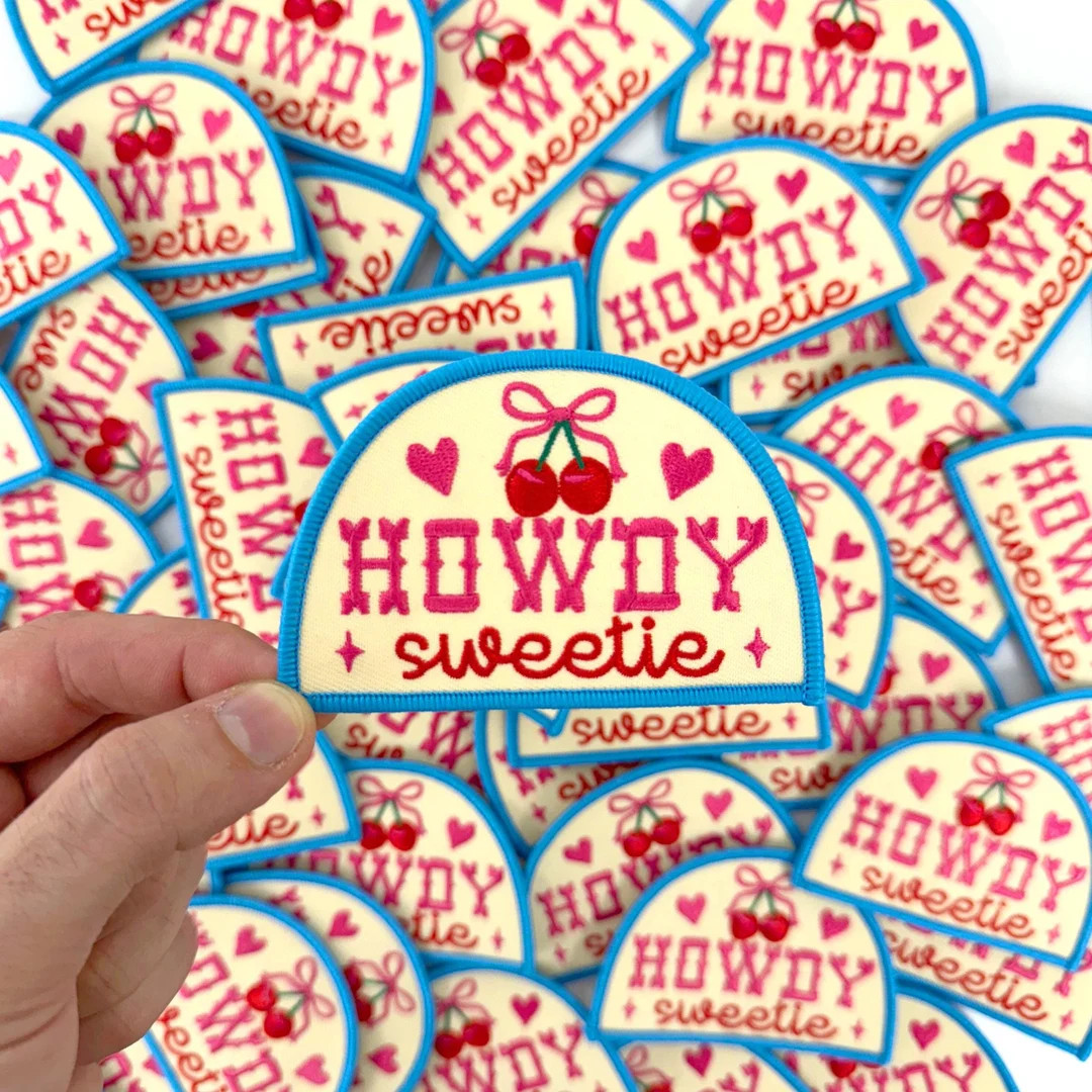 Howdy Sweetie Embroidered Patch, Howdy Sweetie Iron on Patch, DIY Patch, Cowgirl Patch, Western P... | Etsy (US)