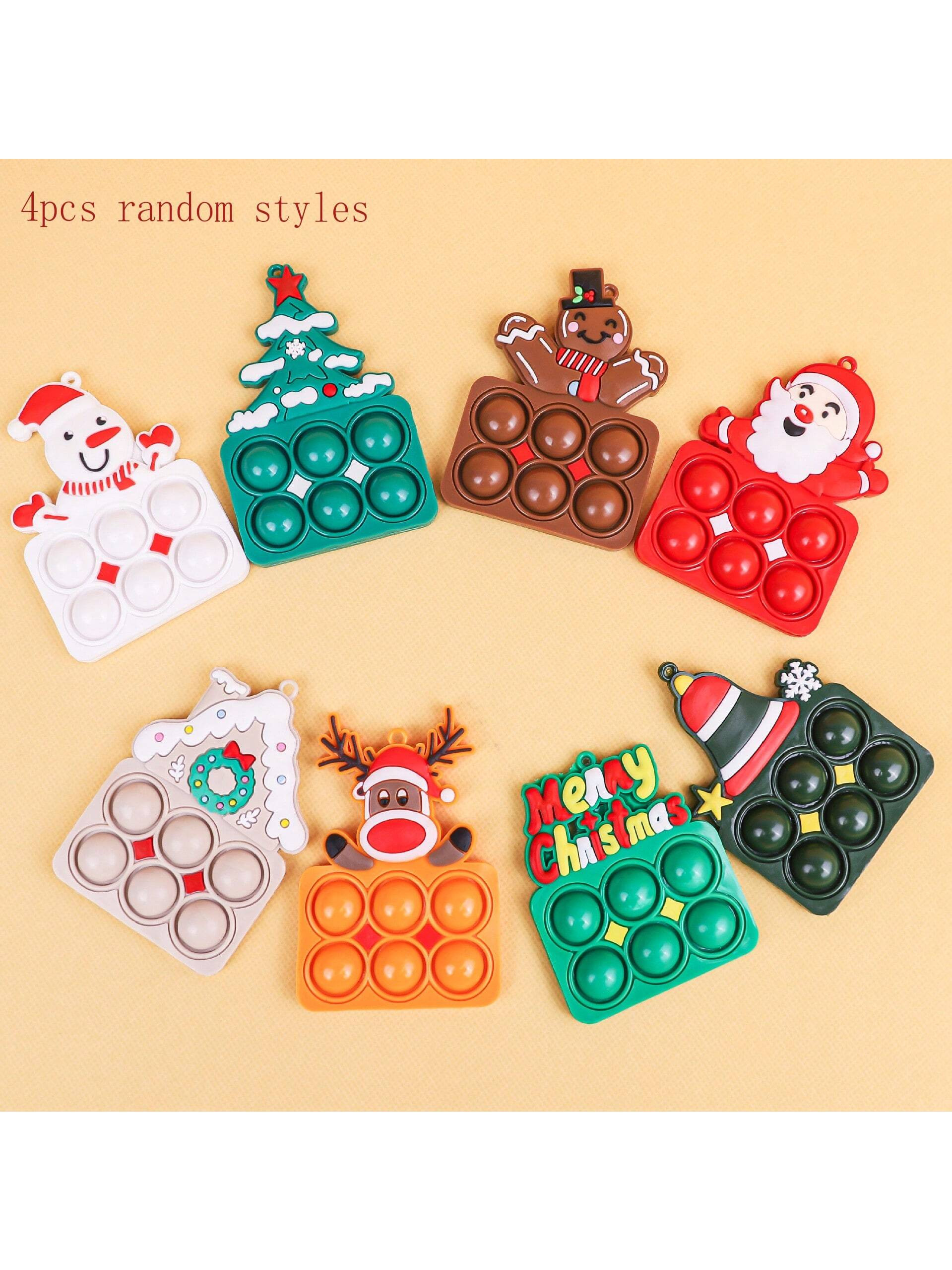 4 Pcs Random Christmas Snowman Gift Pendants,Christmas | SHEIN USA | SHEIN