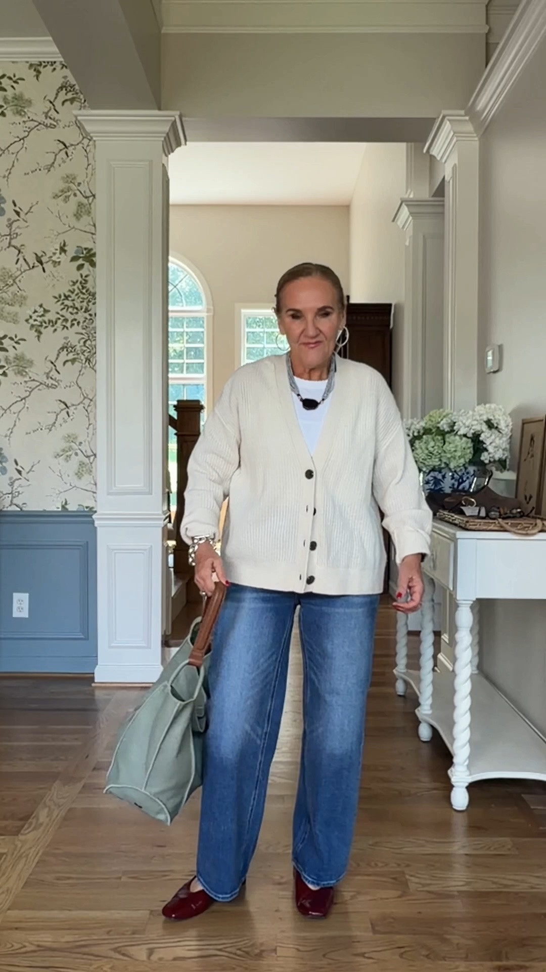 7 Cashmere sweaters explained
Whether you want a more structured tailored fit or a relaxed fit, a heavier cashmere or a lightweight option, Quince has it. Wearing medium in all except the Shrunken cableknit and v-knit, I sized up in those.
1-Structured cardigan the tightest knit, definitely feels more like a jacket. I did cuff back the bell sleeves and tack with a microstitch $159.90
2-Oversized Crewneck a medium weight cashmere more body than the lesser priced options, still oversized, crewneck has a substantial ribbing $119.90
3-Fisherman boxy cropped cardigan ribbed knit, medium weight, not that cropped $119.90
4-Shrunken cable crewneck I did size up to a large, not oversized, beautiful cable knit makes it more substantial but still not heavy $89.90
5-Boxy Crewneck has side slits, relaxed loose fit, perfect medium weight but a looser knit than the more expensive options $79.90
6-Boatneck cashmere, rolled neckline and hem, lightweight similar to $50 cashmere v-neck perfect to wear with skirts or over dresses, has an elegant feel to it. $79.90
7-V-Neck cashmere (also comes in a crewneck) I size up to a large, wears like a t-shirt, lightest weight sweater $50