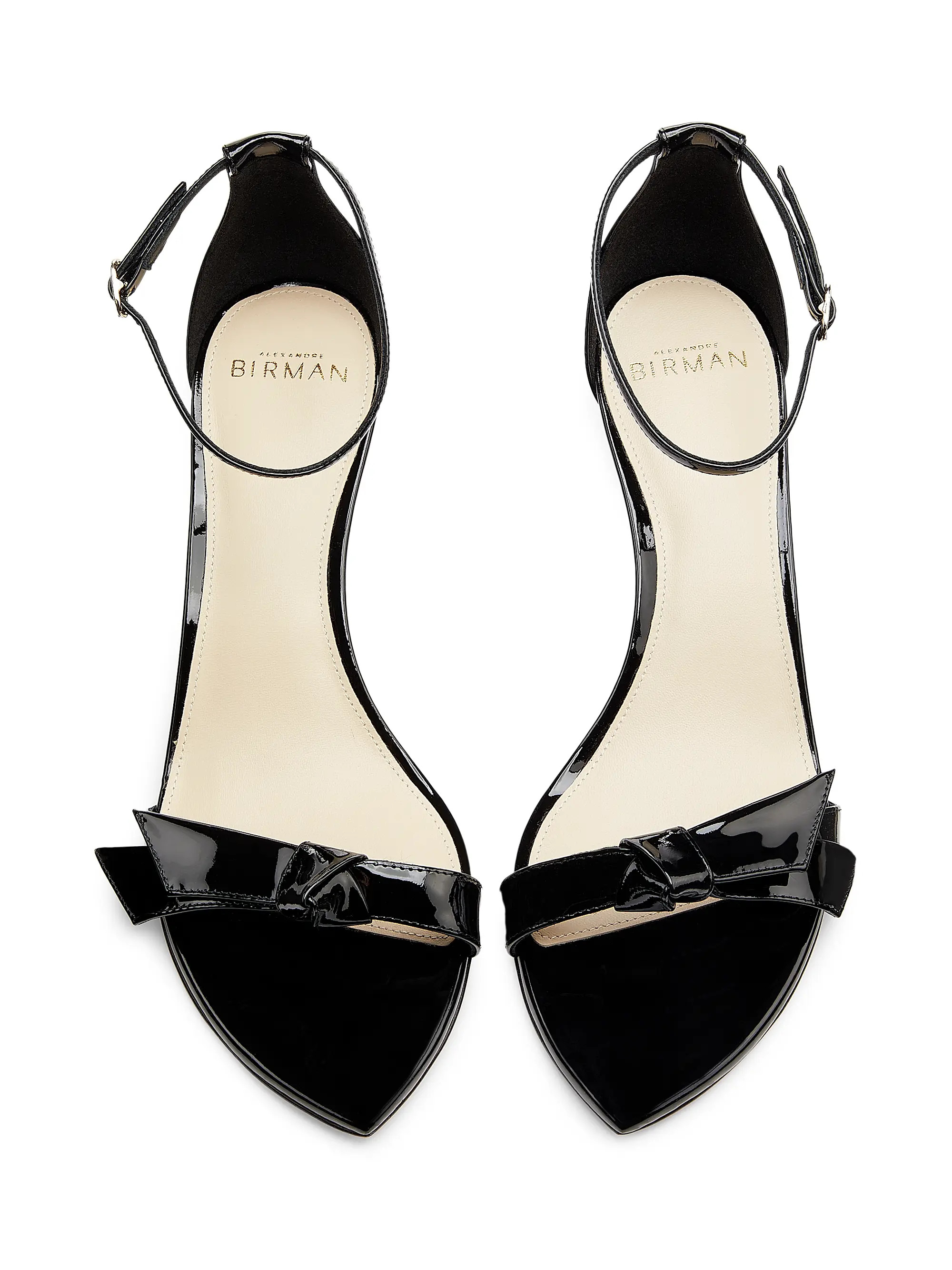 Clarita Double 60MM Patent Leather Sandals | Saks Fifth Avenue