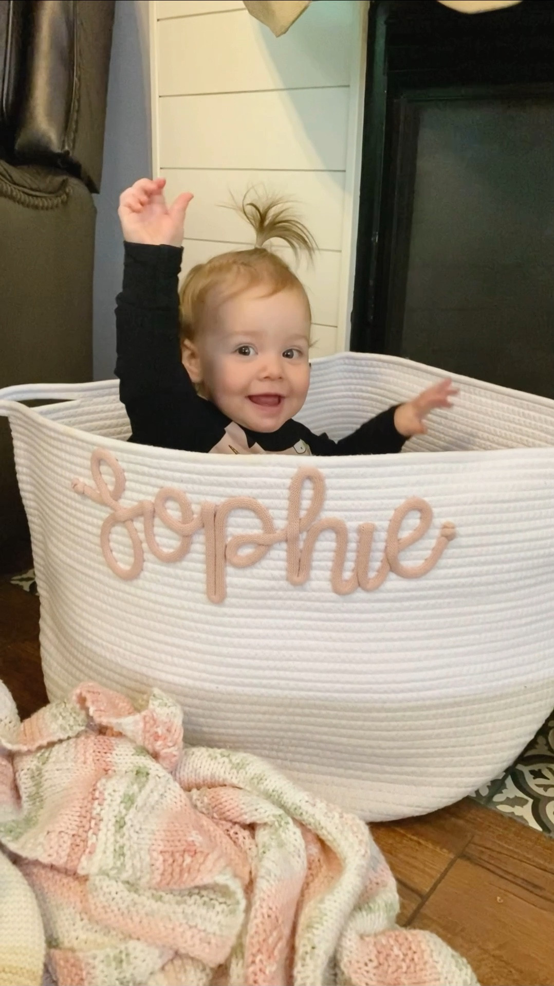 How cute is this personalized basket? The perfect Christmas gift or baby shower gift basket to add a name to and fill with toys, clothes, blankets, etc! 

#LTKbaby #LTKkids #LTKGiftGuide