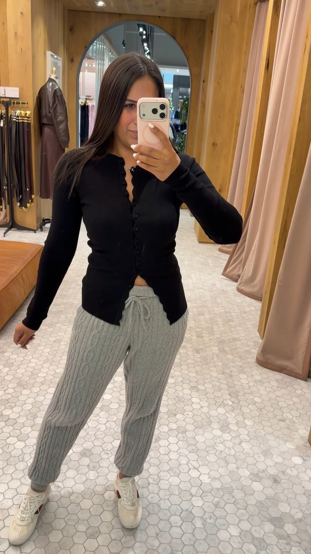 I am in a sz small
Sweat set is al xs (sz down) it does pill tho
Jacket: 2xs aritzia
Bag: tori burch

#LTKwinter #LTKsummer #LTKcanada