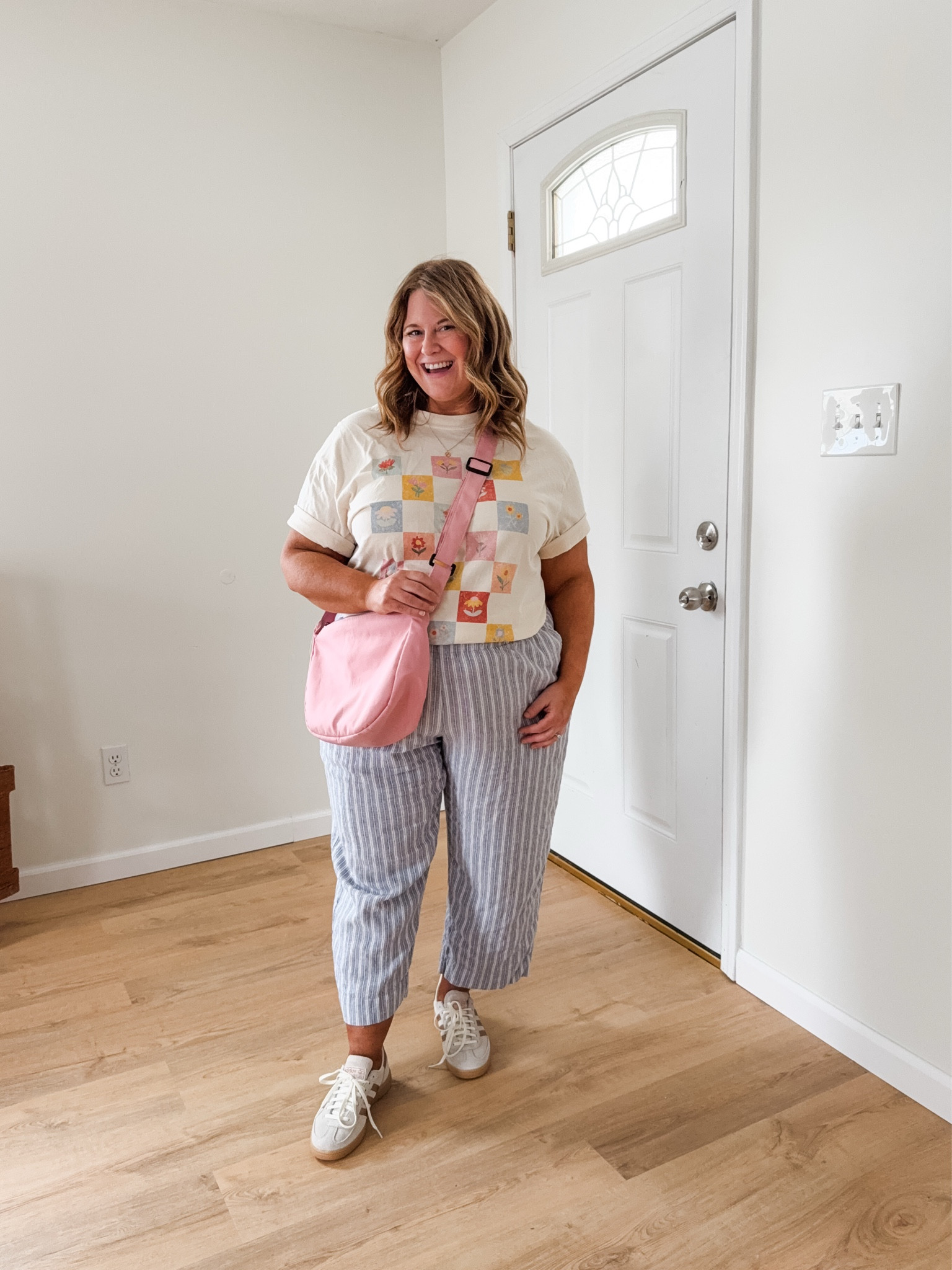 Wearing an XL in my linen pants (petite friendly at the regular length). XL in my graphic tee.  Use code STEPHSHARES20 to save on the tee or any tee at Mountain Moverz! 

#LTKMidsize #LTKmomlife #LTKBump