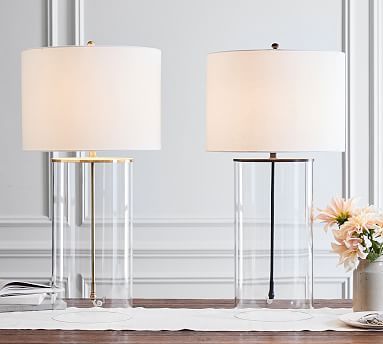 Aria Glass Table Lamp | Pottery Barn (US)