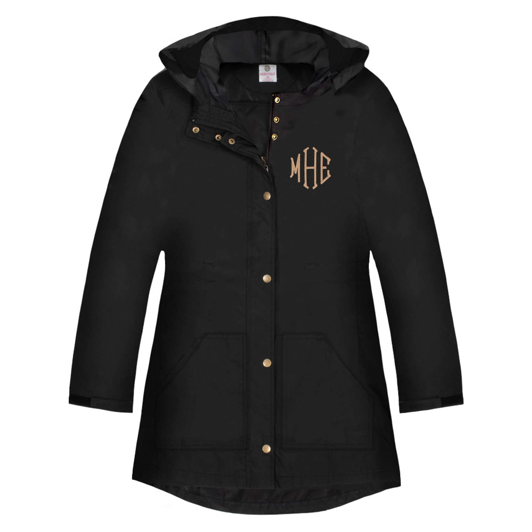 Monogrammed Rain Jacket | Marleylilly