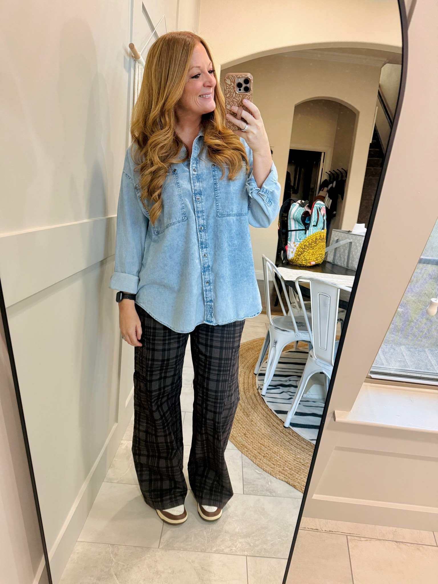 Our favorite Walmart pants come in a new pattern: brown plaid! Wearing my normal M

#LTKmomlife #LTKOver40