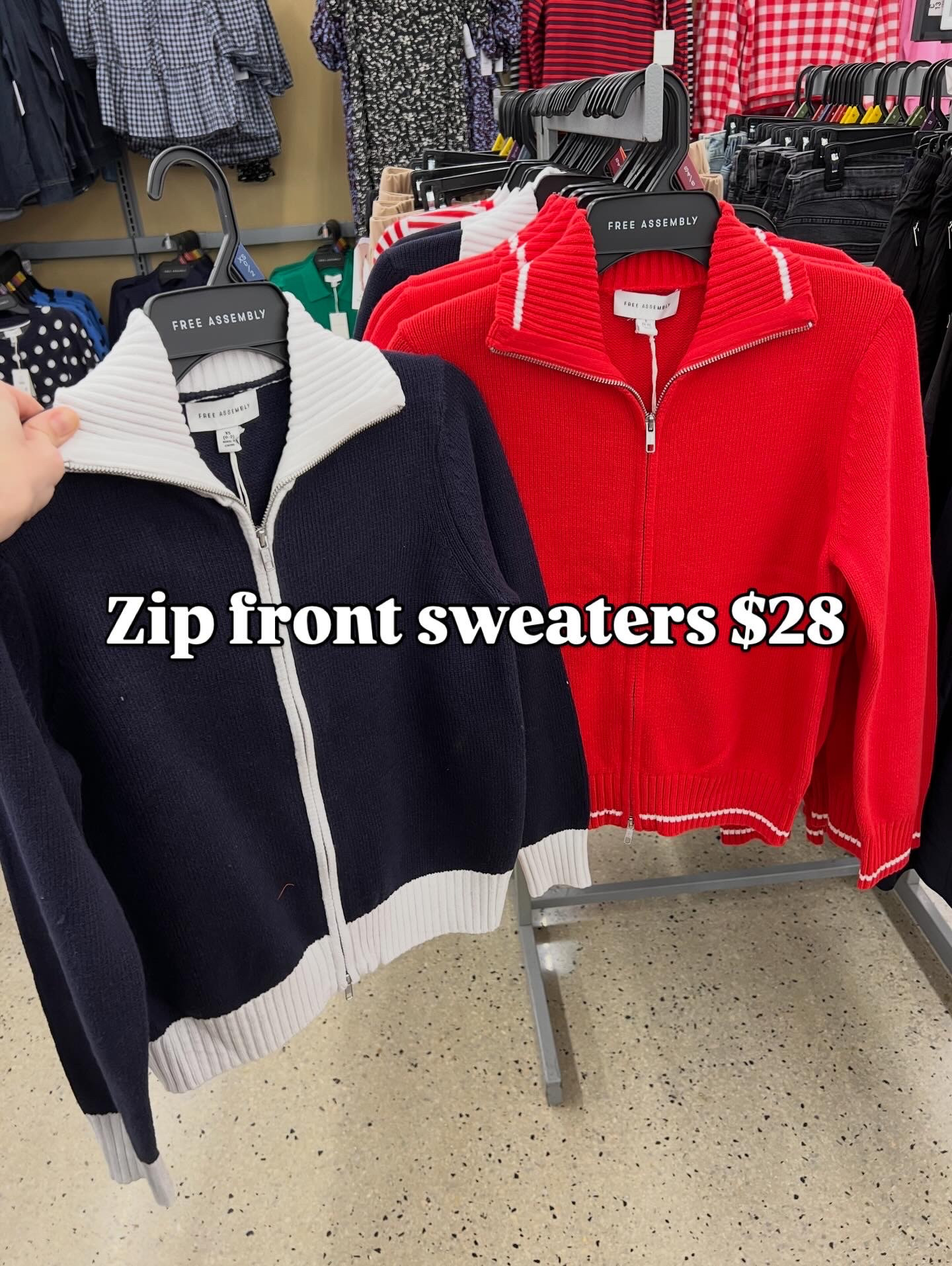 Zip front sweaters at Walmart 

#LTKFindsUnder50