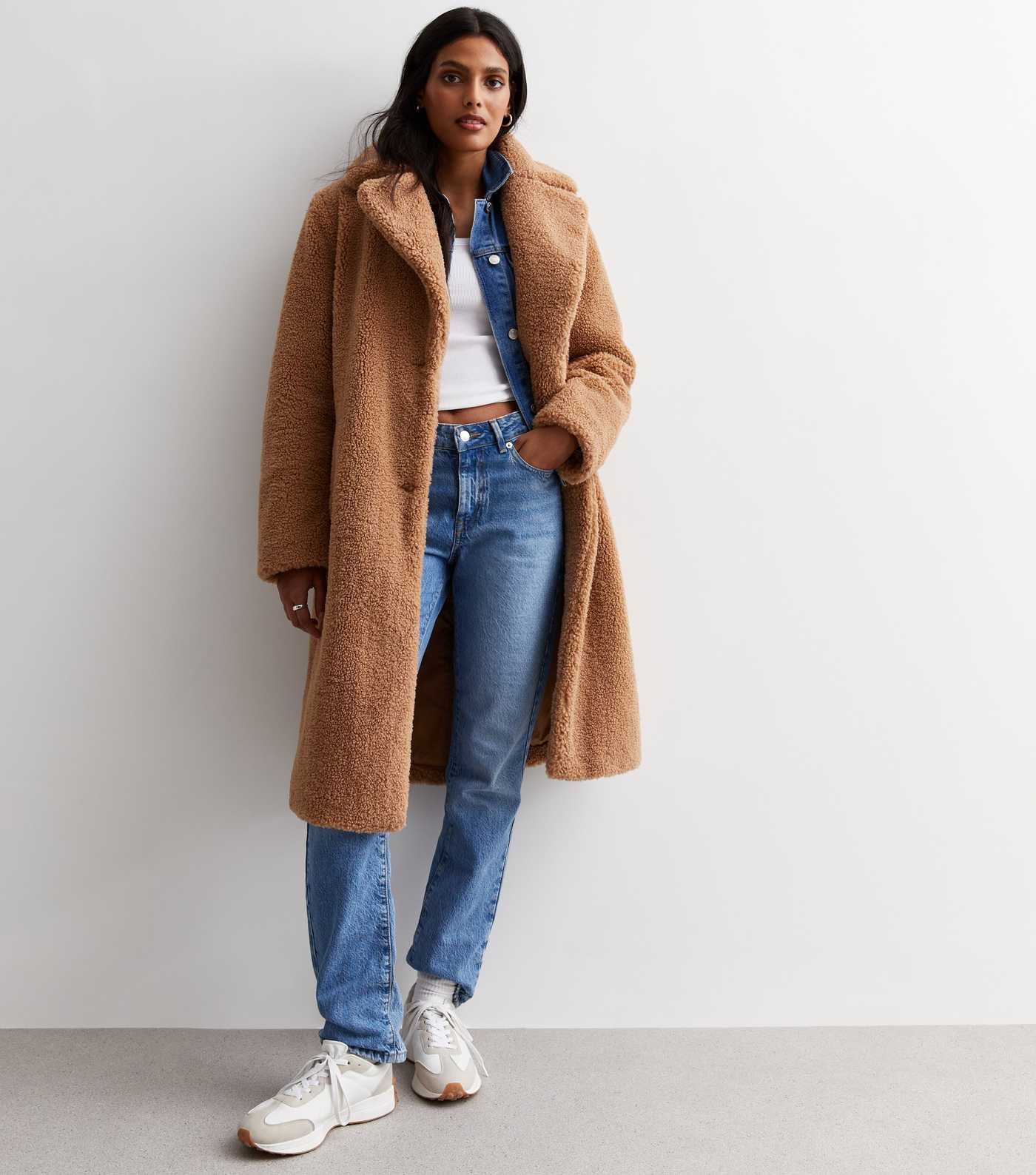 Tan Teddy Long Coat
						
						Add to Saved Items
						Remove from Saved Items | New Look (UK)