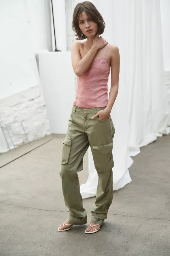 STRAIGHT LEG CARGO PANTS | Zara US