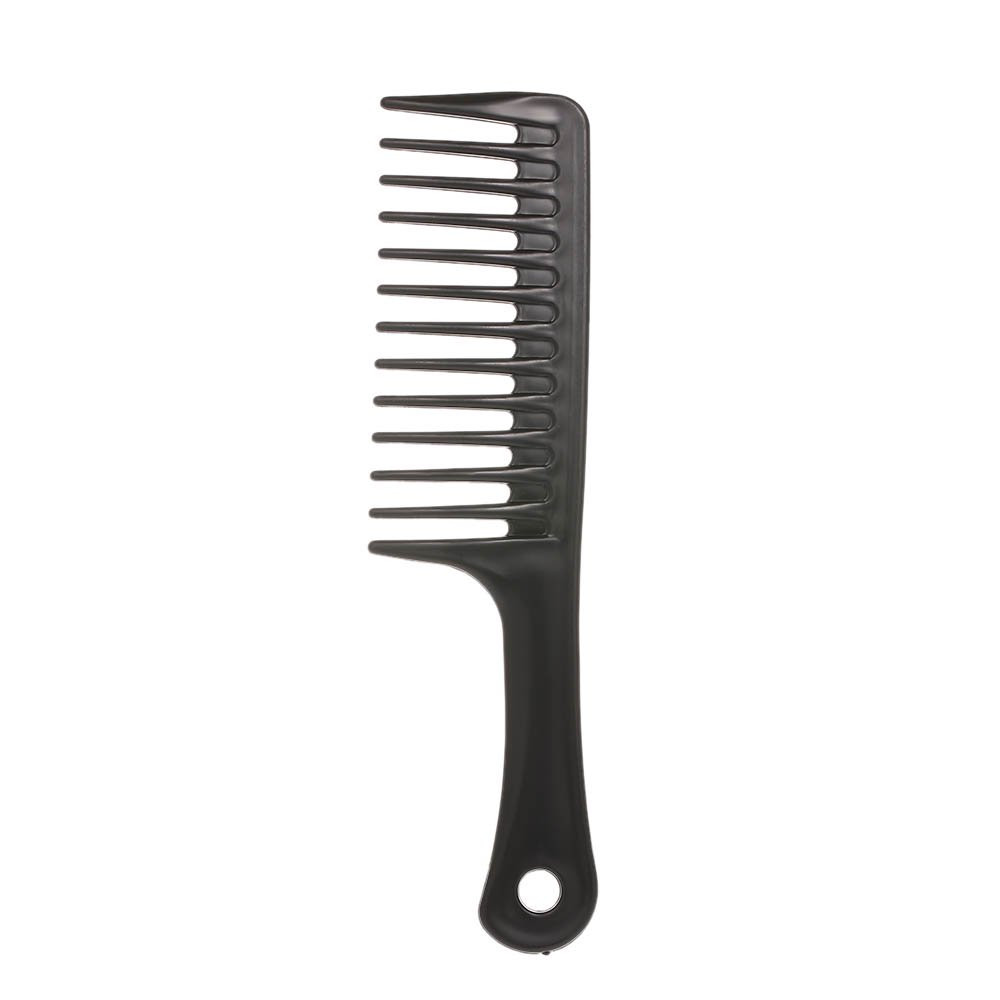 24.5cm Hair Brush Wide Tooth Comb Black ABS Heat-resistant Large Wide Tooth Comb | Walmart (US)