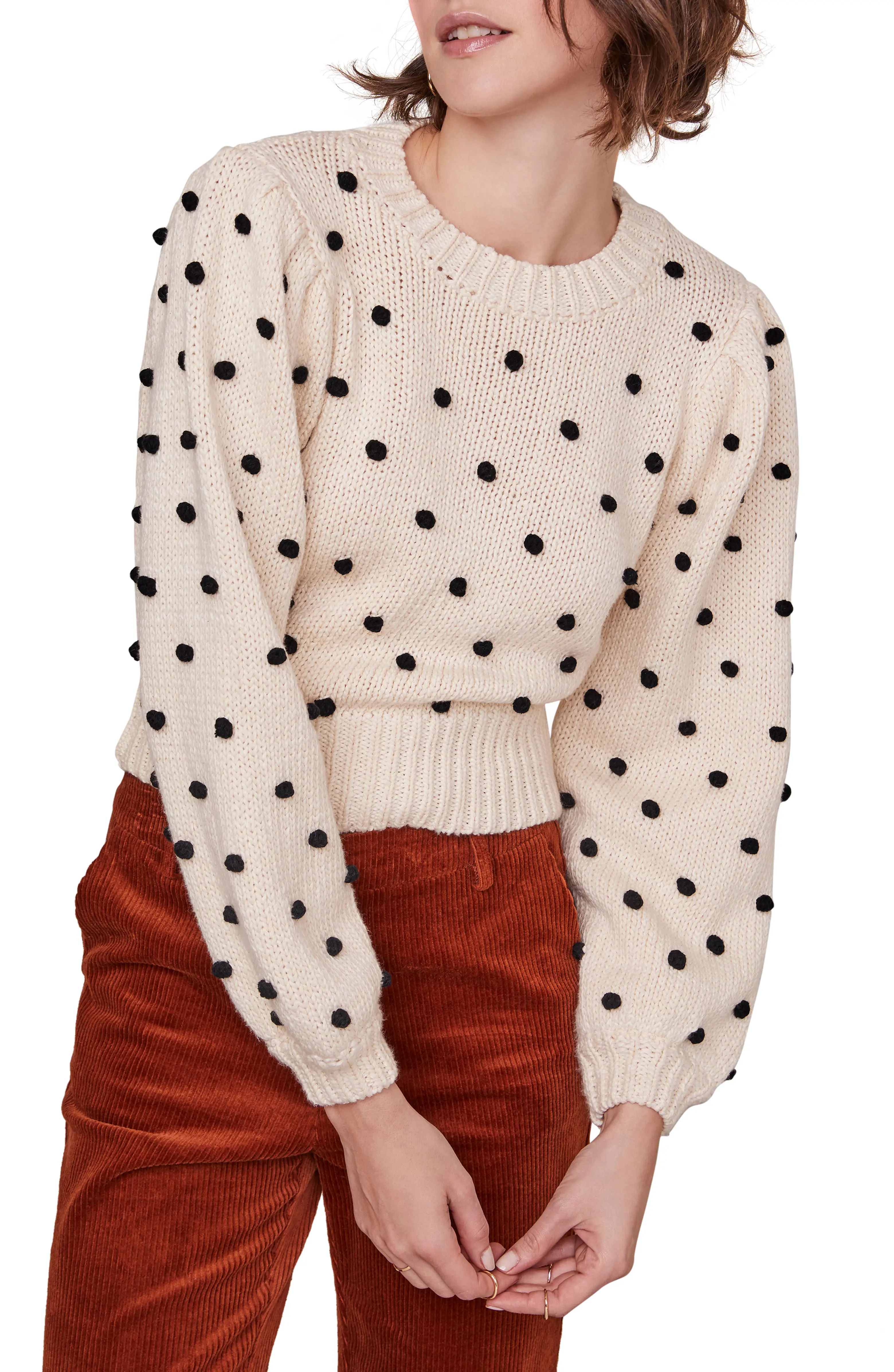 Aidy Pompom Dot Sweater | Nordstrom