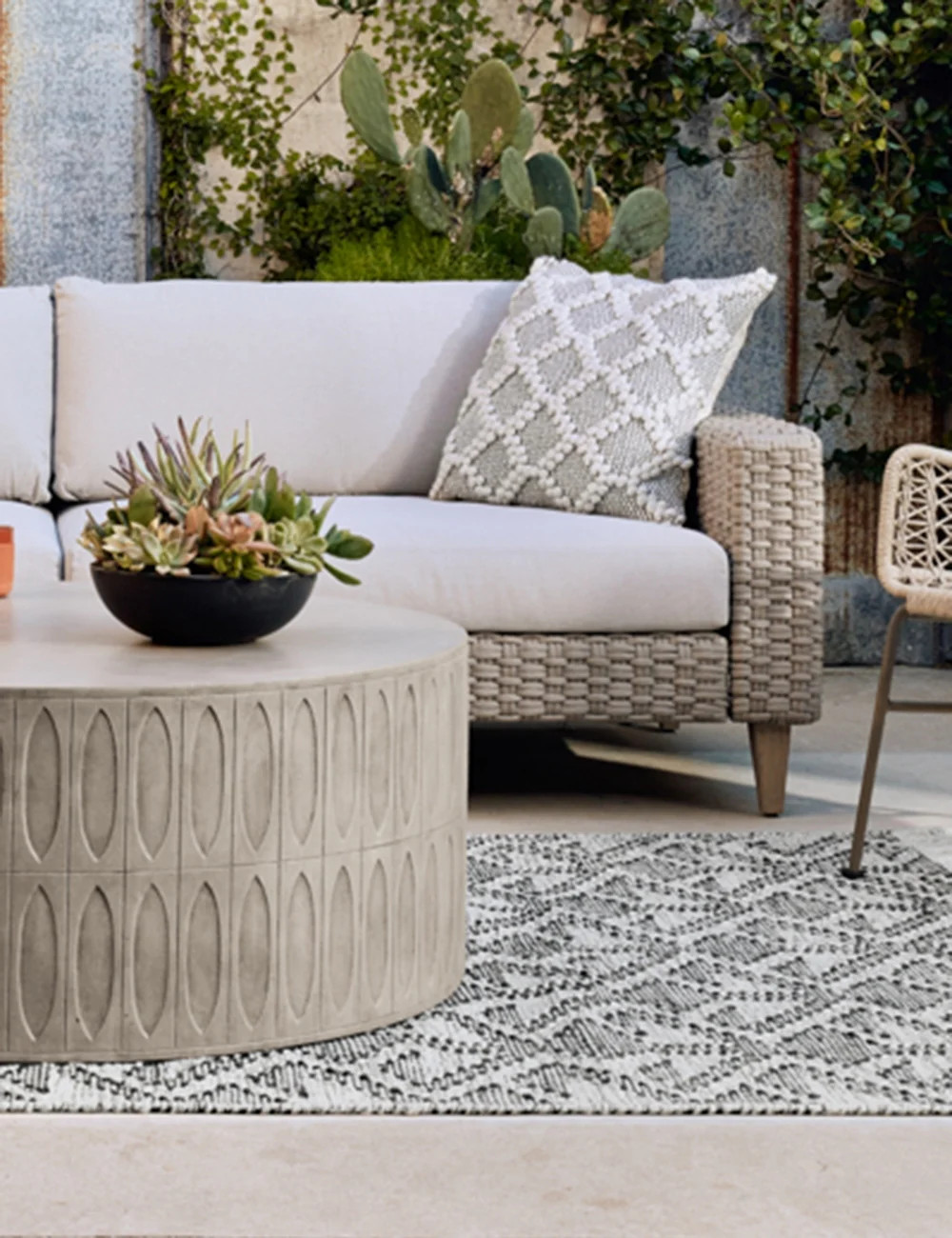 Mal Indoor / Outdoor Round Coffee Table | Lulu and Georgia 