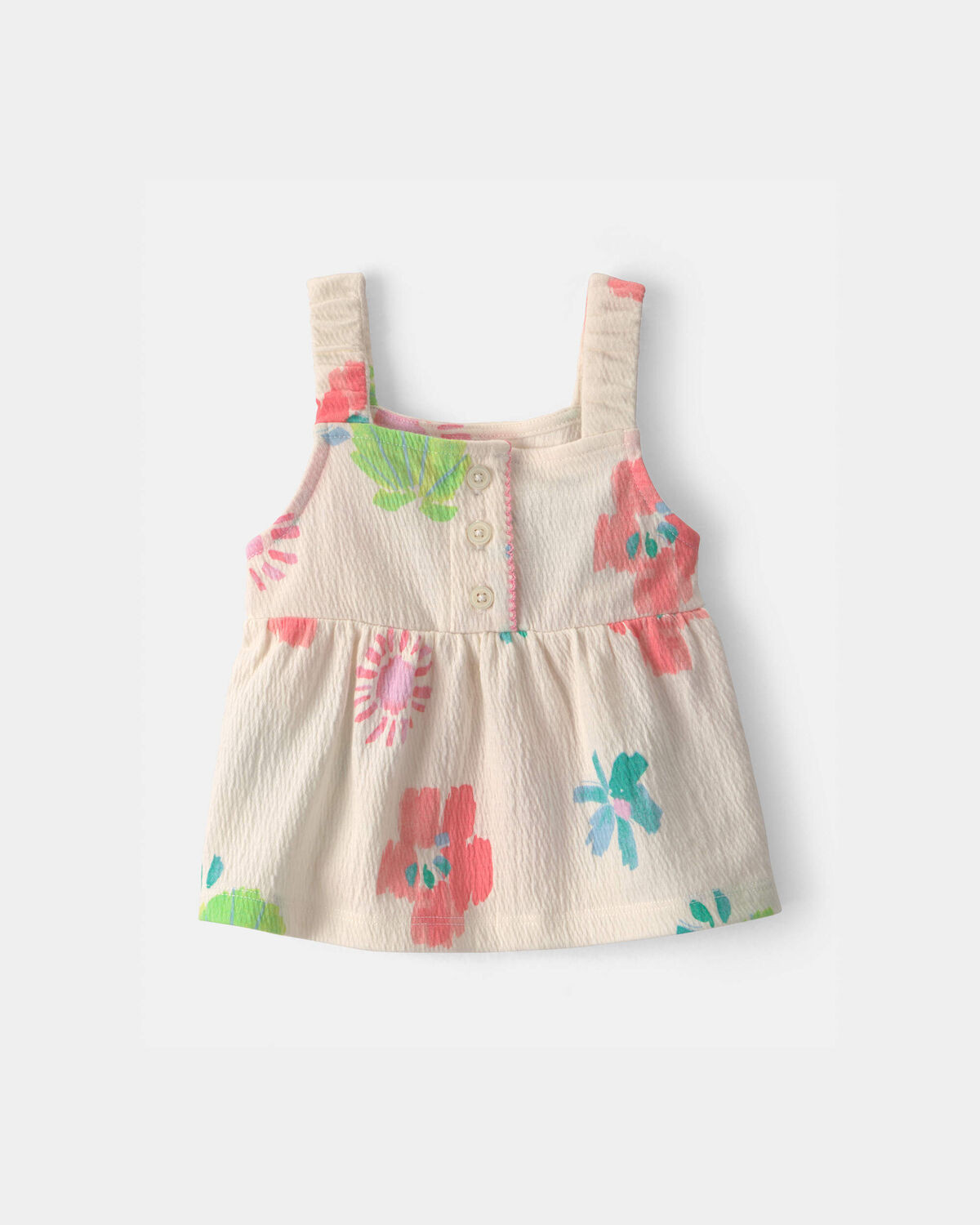 Baby Girl Summer Floral Tank Top - Cream | Carter's | Carter's Inc