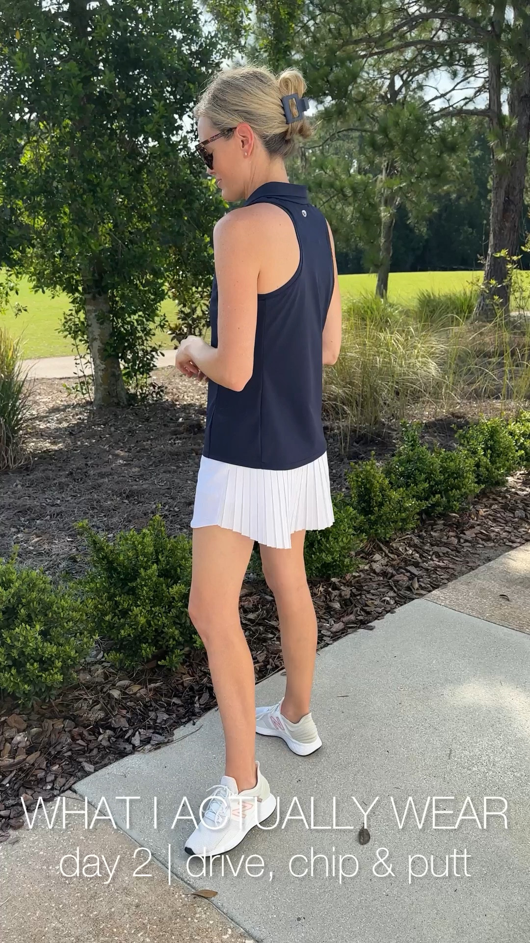 WHAT I ACTUALLY WEAR | day 2! Wore this to watch the little guy compete in the drive, chip & putt yesterday and got school supply shopping mostly done! Wearing the size small skirt and top 

#LTKFitness #LTKshoecrush #LTKstyletip