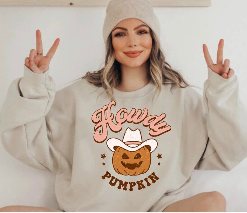 Howdy Pumpkin Halloween Shirt Country Pumpkin Halloween Tee - Etsy | Etsy (US)