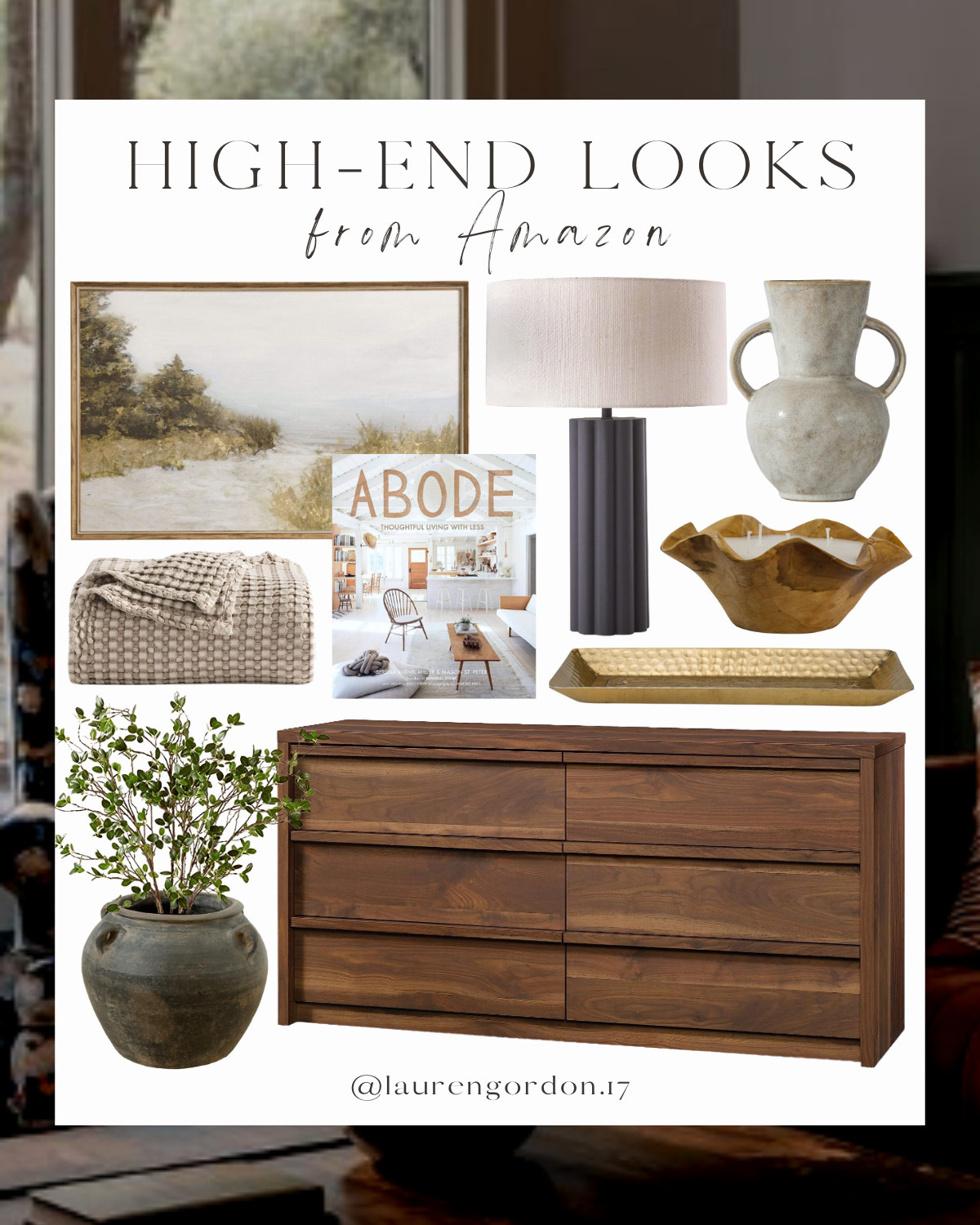 Modern home Decor, modern furniture, mid century modern home, modern lighting, decorative tray, a... | Amazon (US)