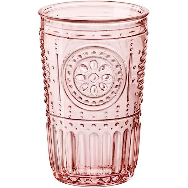Bormioli Rocco Romantic Cooler Glass, Set of 4, 4 Count (Pack of 1), Cotton Candy | Amazon (US)