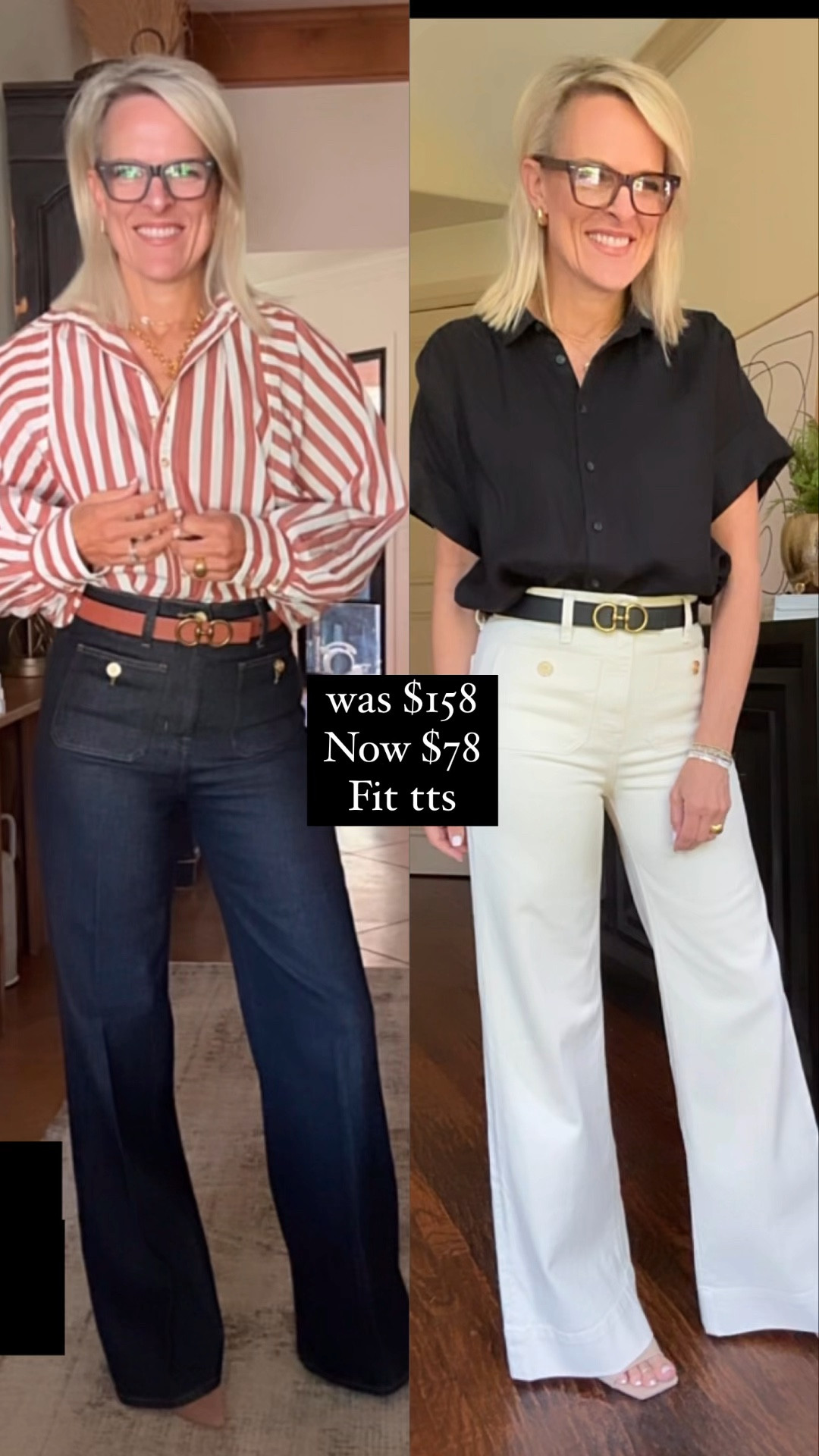 My all time favorite wide leg denim sailor trousers have gone to 50% off at J.Crew
Amazing!!
In both of these washes.
They fit true to size I am 5‘6“

#LTKCyberWeek #LTKSaleAlert #LTKGiftGuide