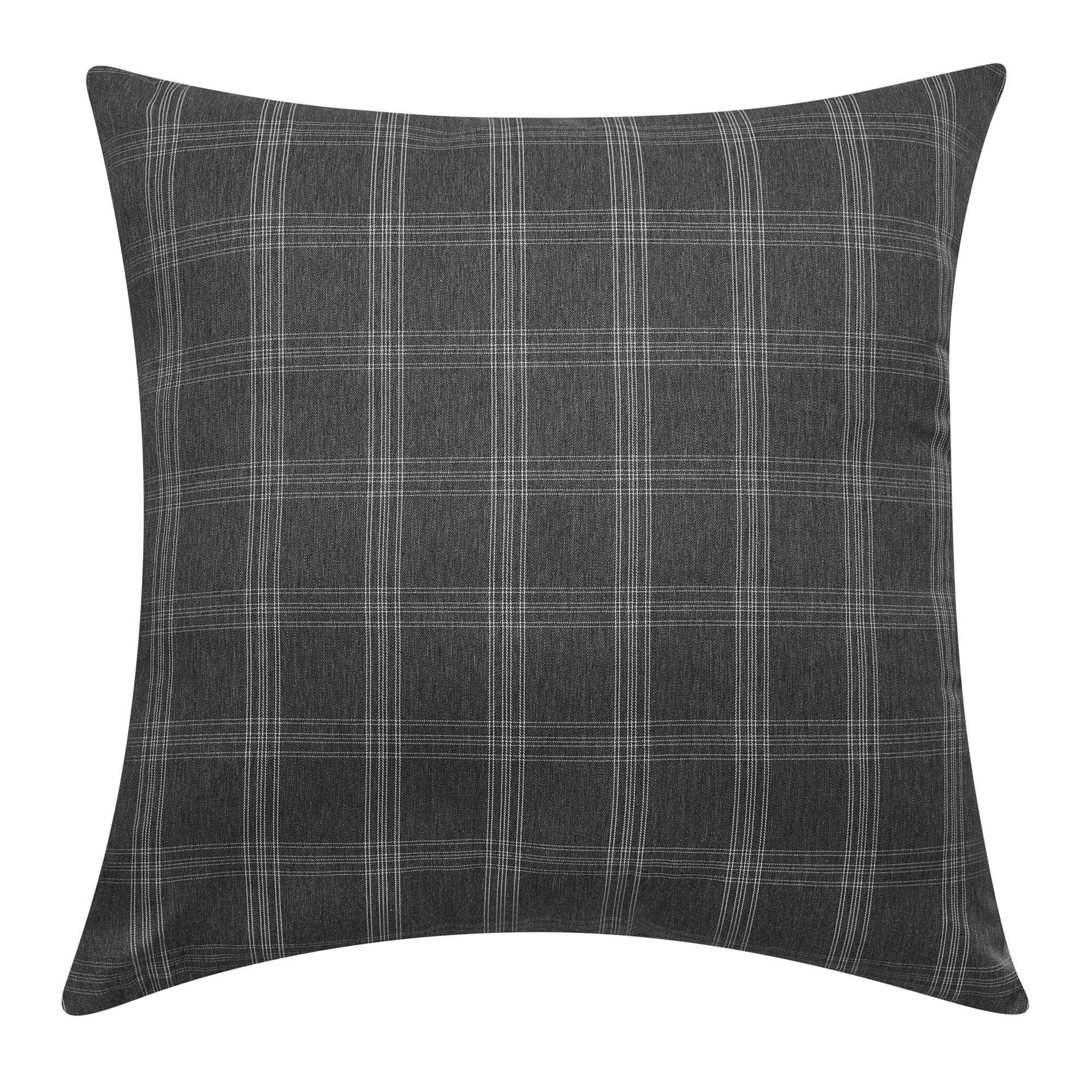 Mainstays Plaid Decorative Throw Pillow, 18x18", Black - Walmart.com | Walmart (US)
