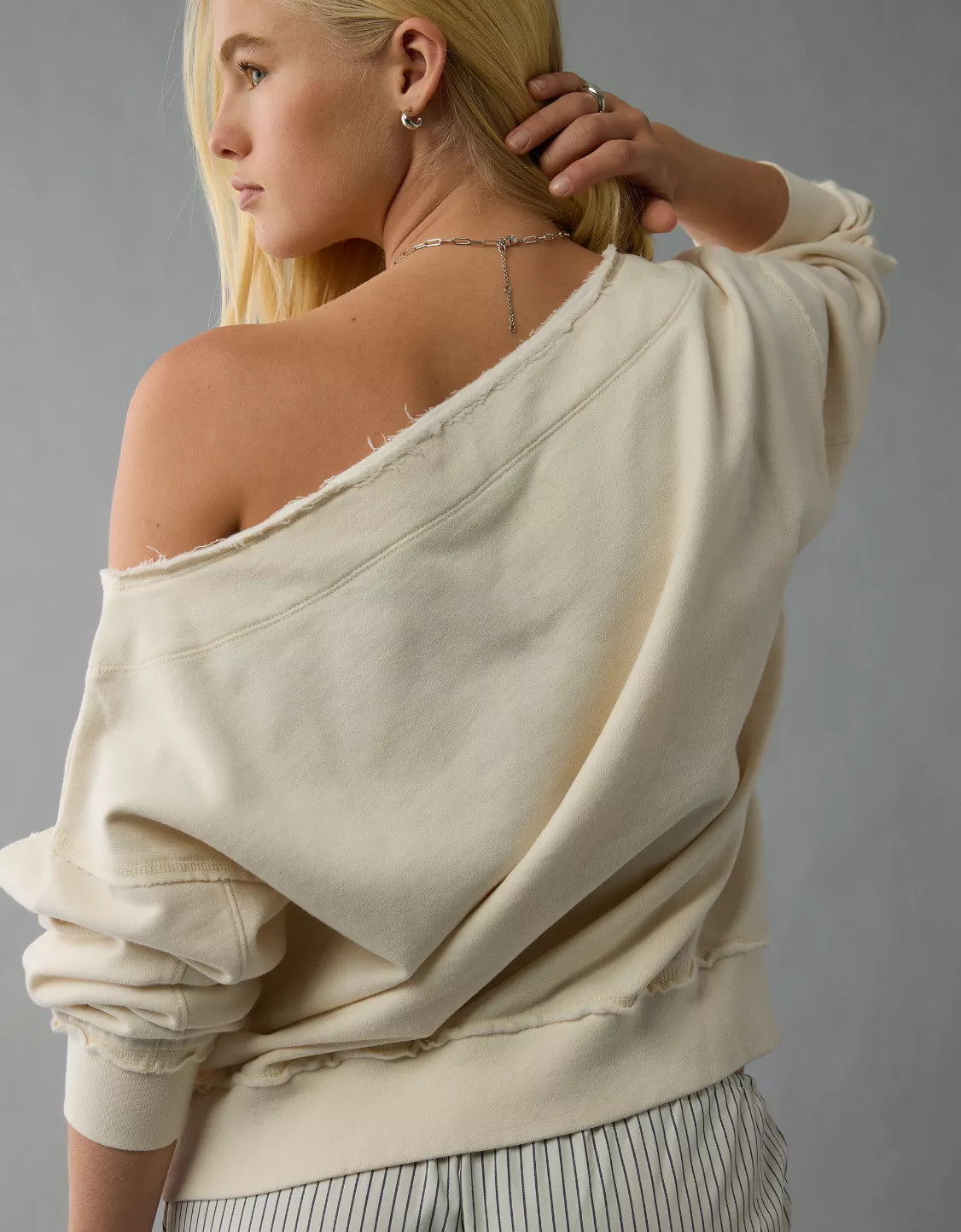 AE Off The Shoulder Sweatshirt | American Eagle Outfitters (US & CA)