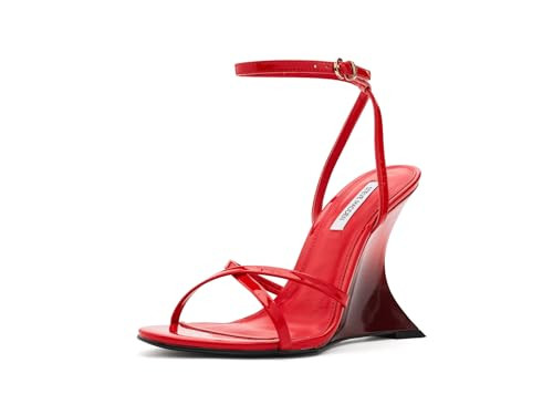Steve Madden Womens Layers Red Patent 5.5 M | Amazon (US)