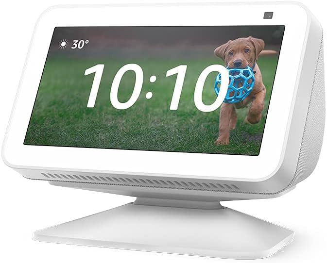 Echo Show 5 (2nd Gen) with Adjustable Stand | Glacier White | Amazon (US)