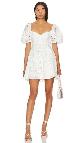 Jocelyn Mini Dress in White | Revolve Clothing (Global)