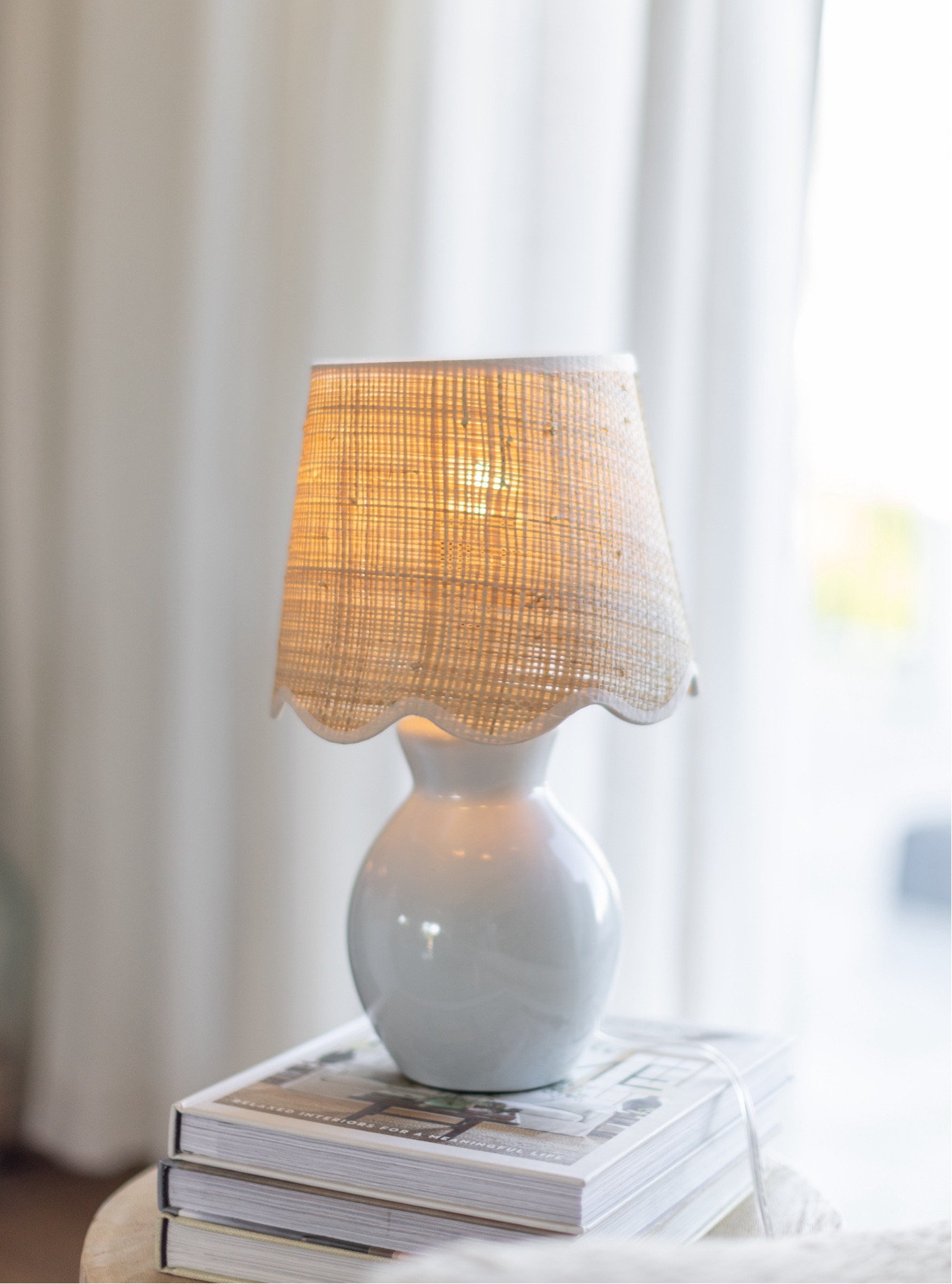 Hosting and entertaining is my love language and the living room is where our friends and family all tend to gather! I’m so obsessed with how cozy the room feels with these new pieces from @birchlane… how adorable is this little lamp?! #BirchLanePartner #MyBirchLane