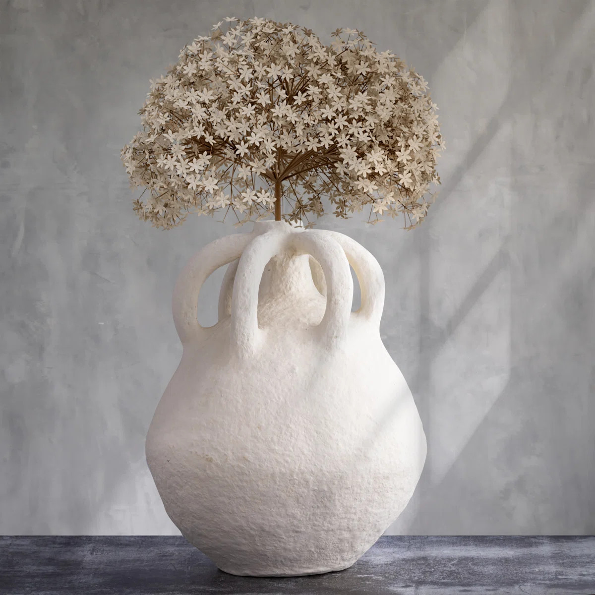 Paper Mache Vase Dia 15.8" & H 19.8" | Wayfair North America