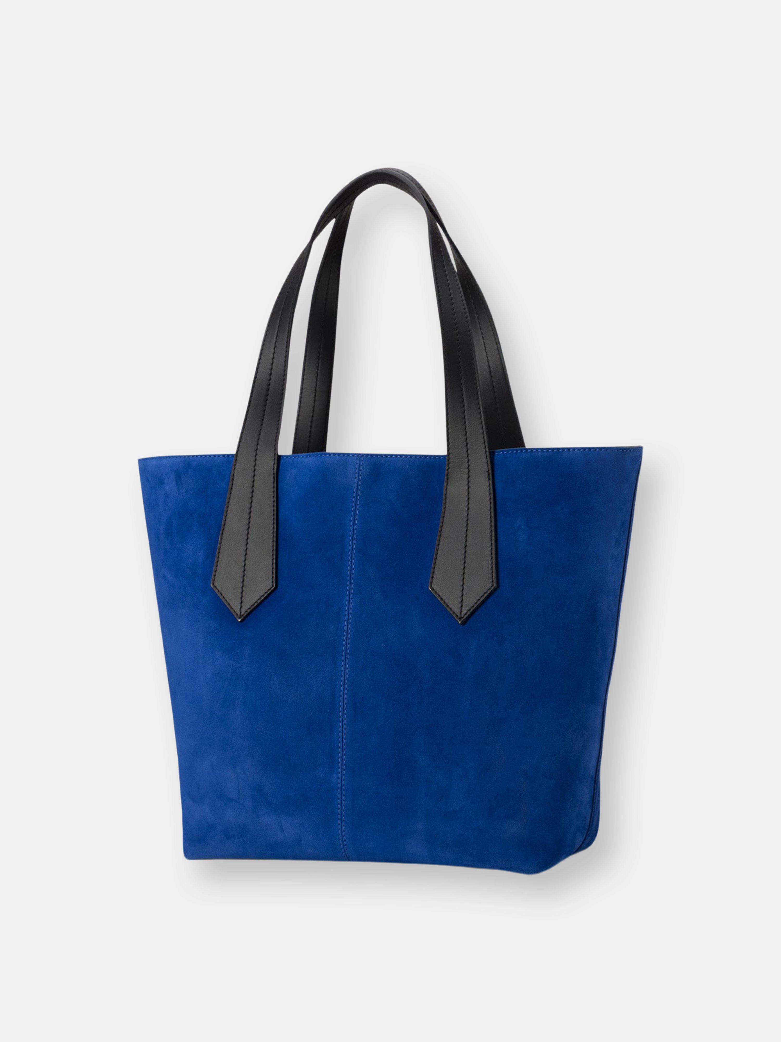 Tab Tote In Blue Suede | Verishop