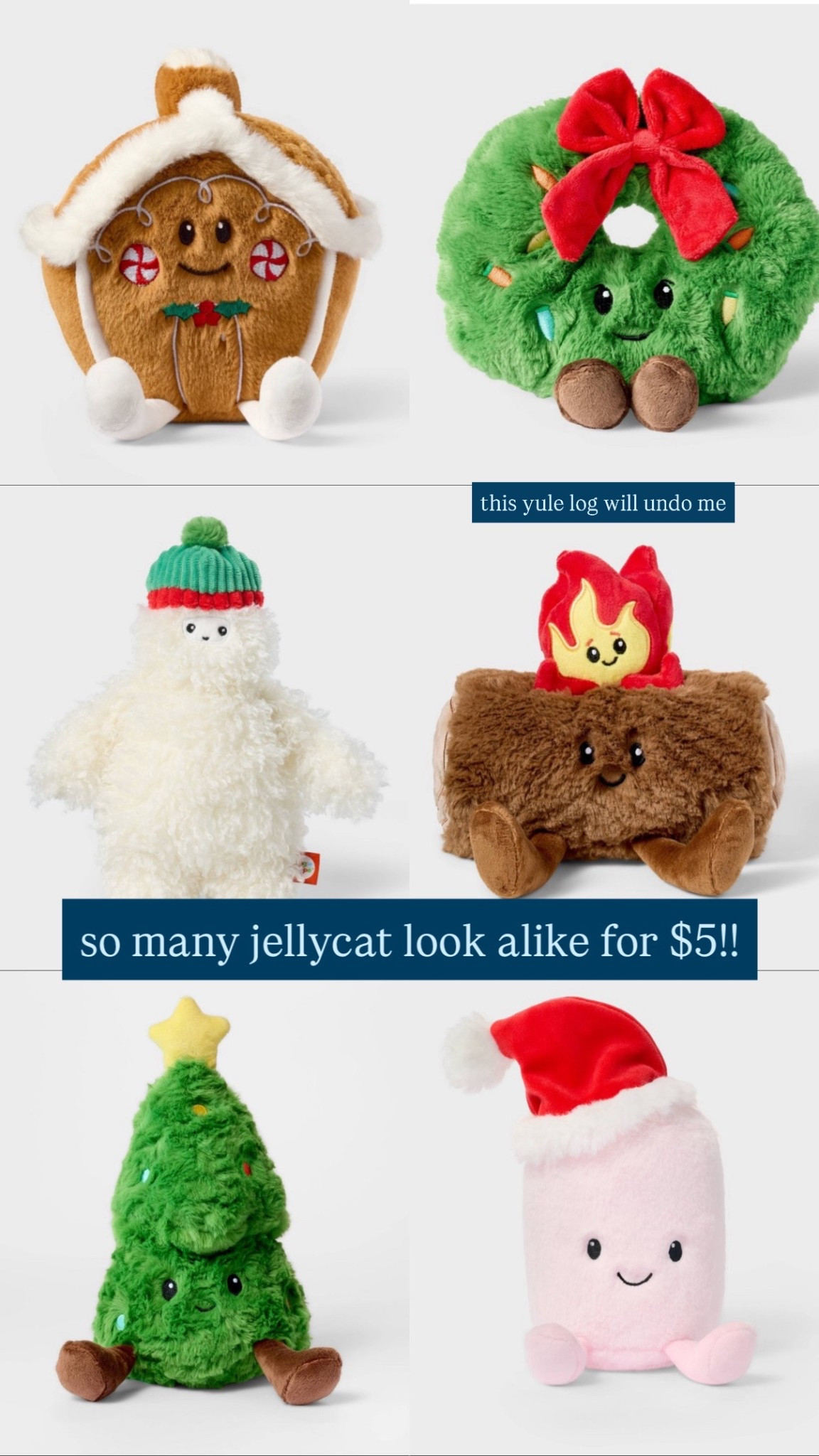 The cutest jellycat look alikes for $5!! The sweetest stocking stuffer for little ones. Would also make cute little toddler gifts or gifts from your elf  

#LTKHoliday #LTKBaby #LTKKids