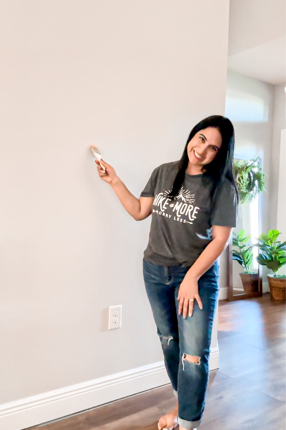 Refresh paint color. Front entry. Foyer wall. Home design. Behr paint. 

#LTKfindsunder50 #LTKhome