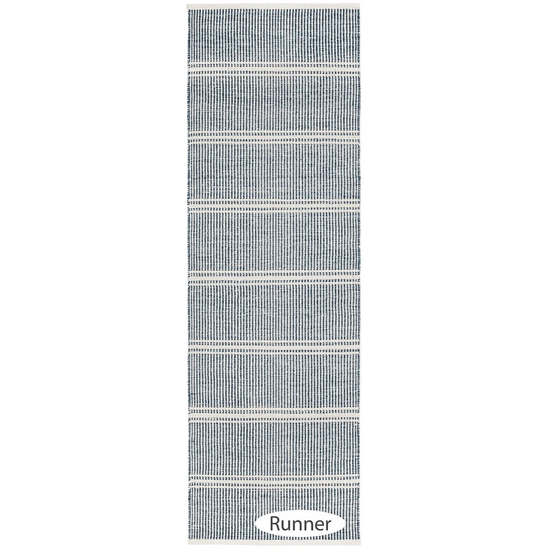 Malta Blue Handwoven Wool Rug | Annie Selke