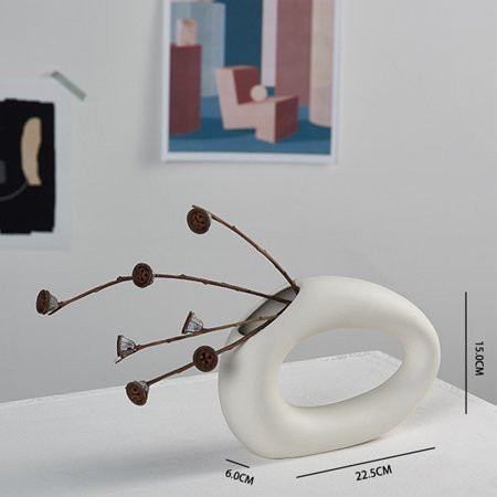 White Ceramic Vase Set Keep Our Style In Vase White Small Vases For Flowers B Gray White | Walmart (US)