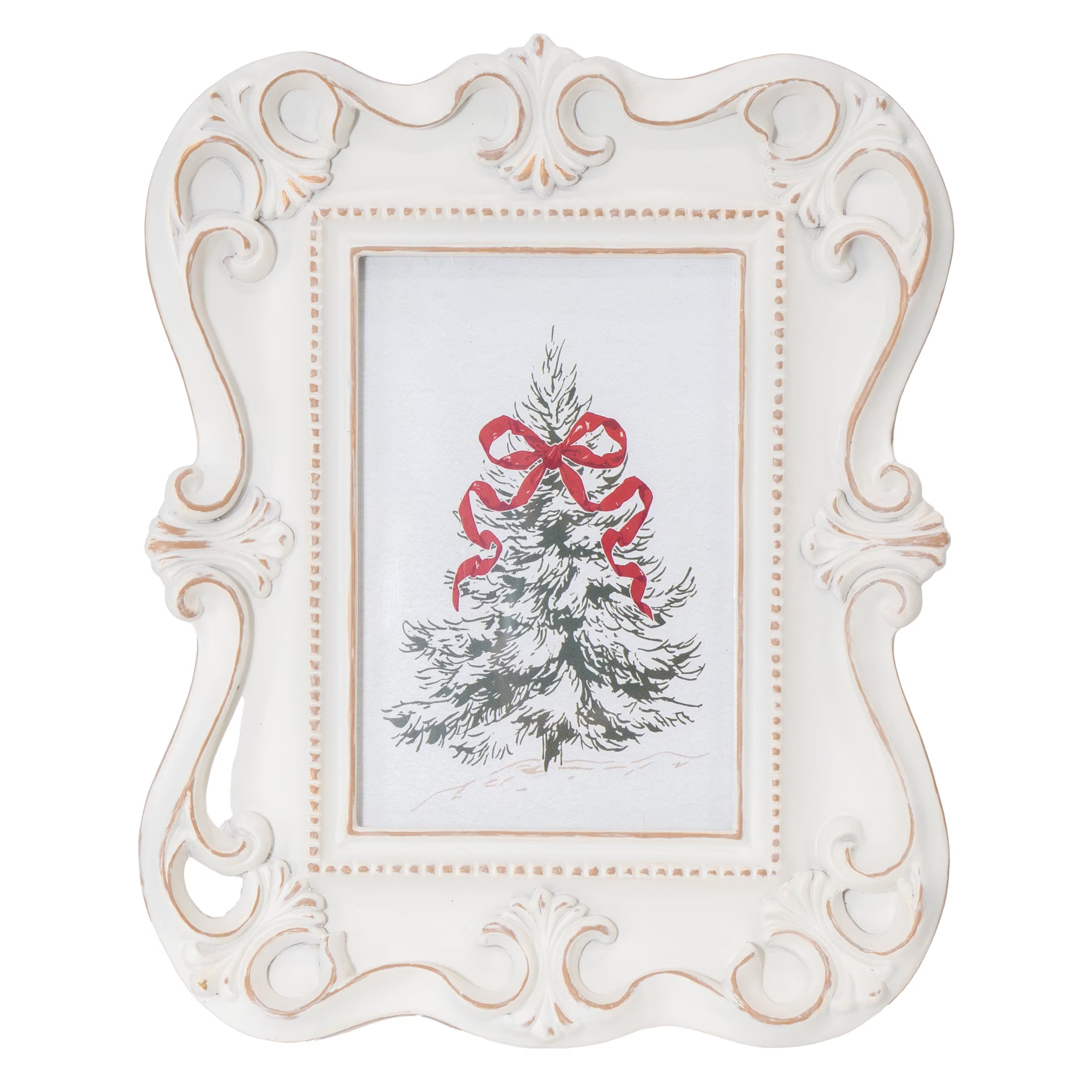 My Texas House Tree Print in Frame Christmas Decoration, Multicolor, 9.8" | Walmart (US)