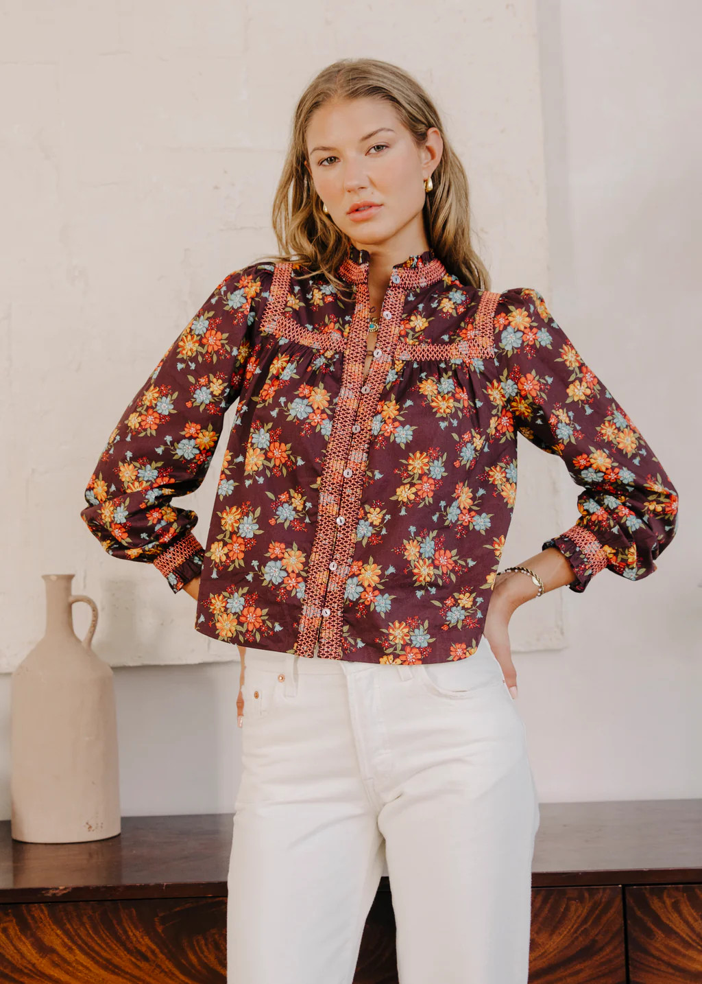 Sara Long Sleeve Top | LOVE THE LABEL NYC (US)