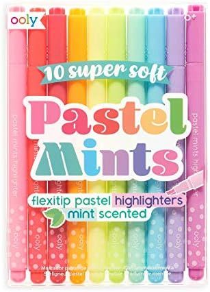 Amazon.com : OOLY, Pastel Mints Scented Flexitip Markers, Highlighter and Coloring Tool for Kids ... | Amazon (US)