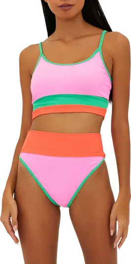 Eva Colorblock Bikini Top | Nordstrom