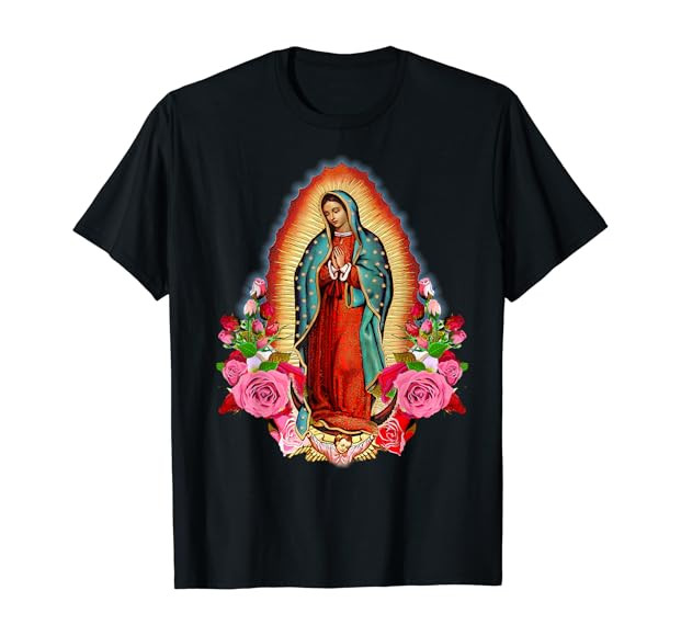 Our Lady of Guadalupe Saint Virgin Mary T-Shirt | Amazon (US)