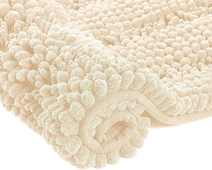 Home Beyond & HB design - Luxury Stripe Chenille Microfiber Bath Mat Rug, Ultra Soft Thick Absorb... | Amazon (CA)