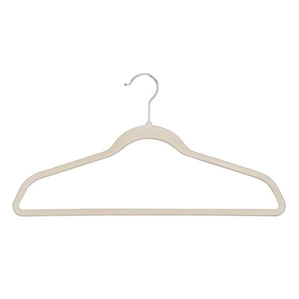 Non-Slip  Velvet Suit Hangers Taupe Pkg/10 | The Container Store