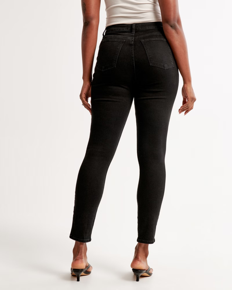 Curve Love High Rise Super Skinny Ankle Jean | Abercrombie & Fitch (US)