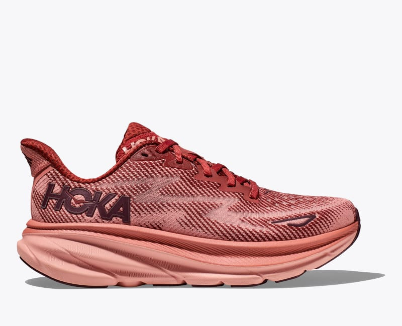 HOKA Women's Clifton 9 Shoes in Rust/Earthenware, Size 8.5 | Hoka One US