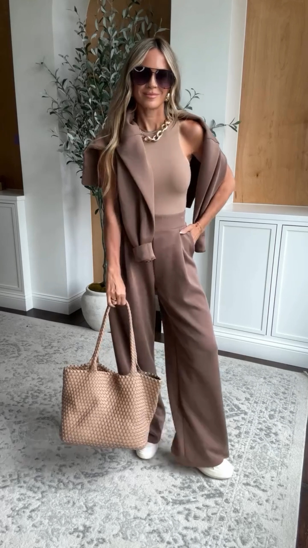 

Amazon elevated travel outfit - modal wide leg sweatpants that come in length options and a coordinating sweatshirt for an elevated travel outfit idea 

My favorite travel outfit - I own this in multiple colors bc it’s an easy and elevated combination - and seriously comfortable!!!

#traveloutfit #airportoutfit #casualoutfitinspo

#LTKPetite #LTKOver40 #LTKTravel