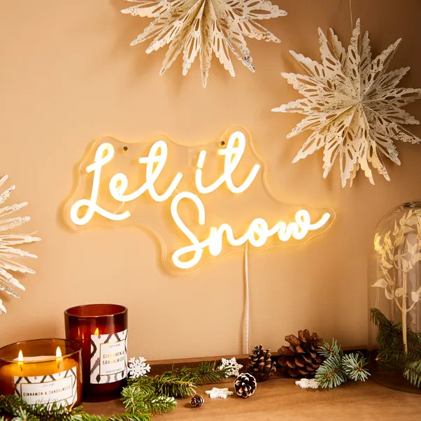 Let It Snow Neon Light | Dunelm (migrated)
