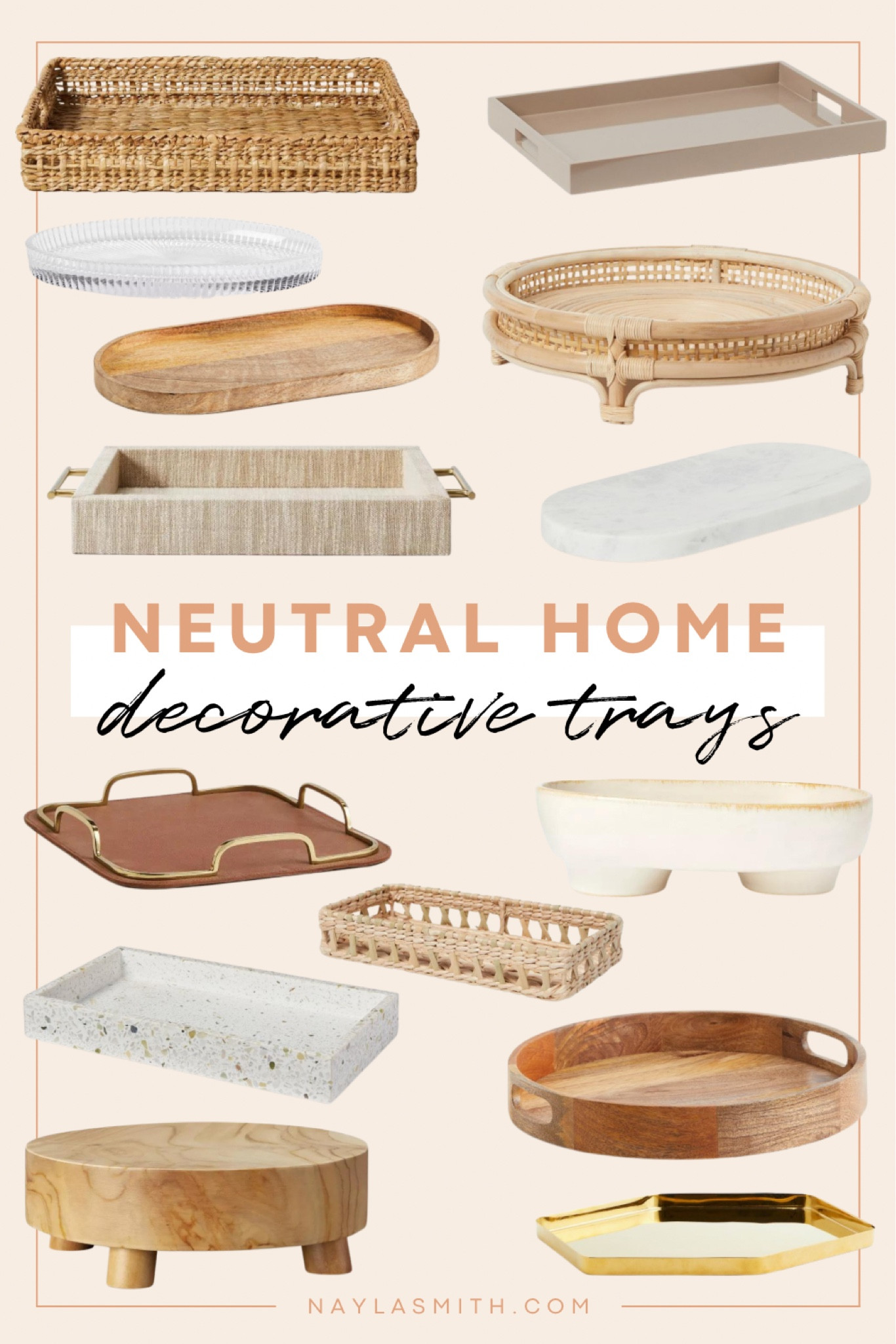 Decorative trays to style your vanity, nightstand, coffee table, kitchen island or shelves

Home decor, living room decor, bathroom trays, coffee table styling, boho home


#LTKhome #LTKFind #LTKunder50