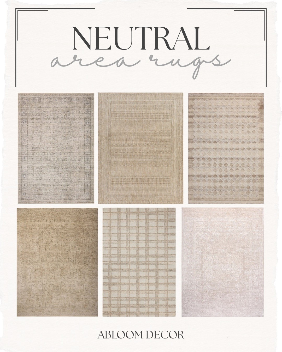 These neutral area rugs are the perfect way to ground any room. They’ll define the space and match just about anything!

#LTKHome