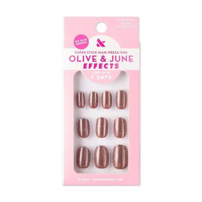 Olive & June Press-On Fake Nails Effects Tabs - XS Squoval - Shacket Velvet - 32ct | Target